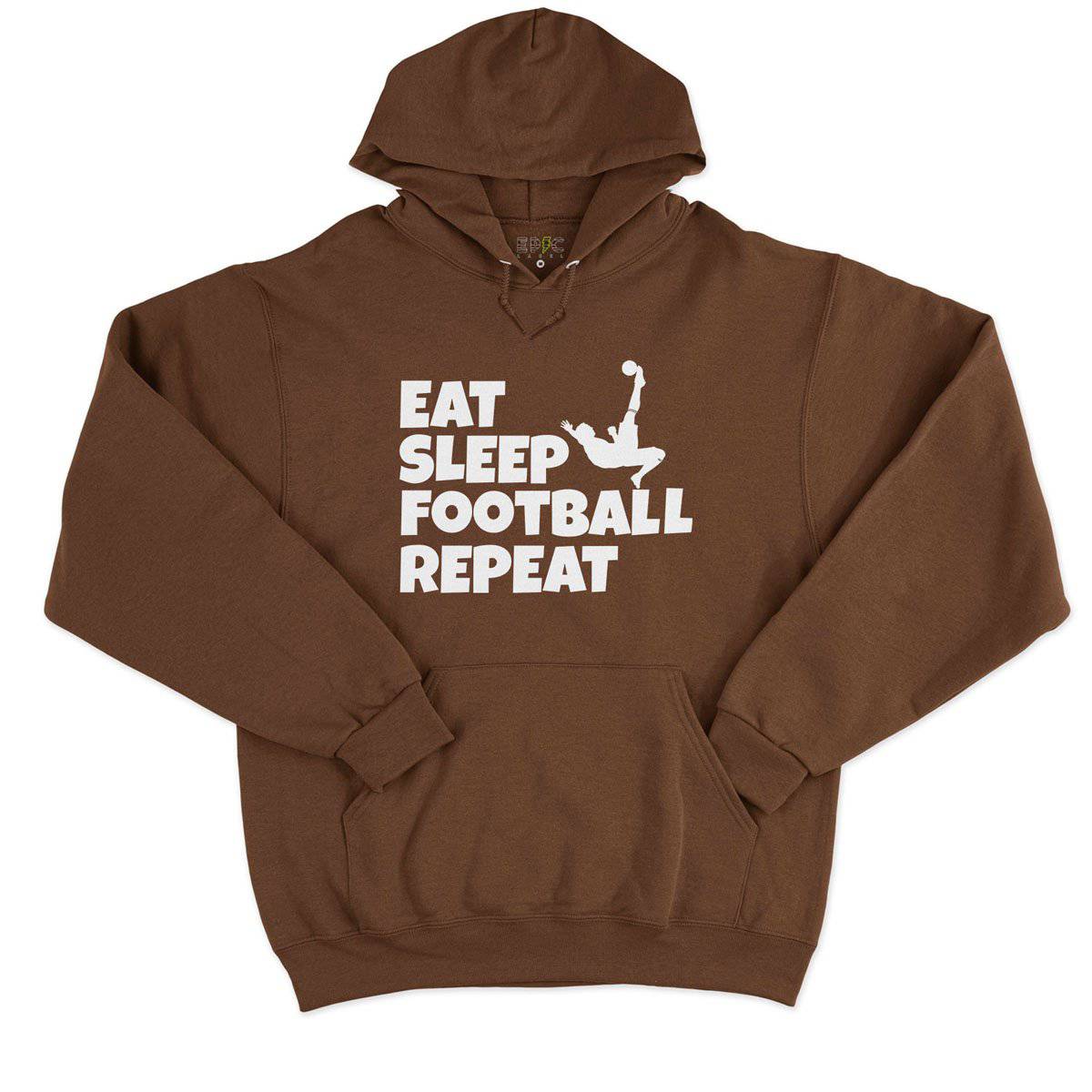 Epic Label Sweat à capuche Eat Sleep Football Repeat Sweat à Capuche Pour Homme