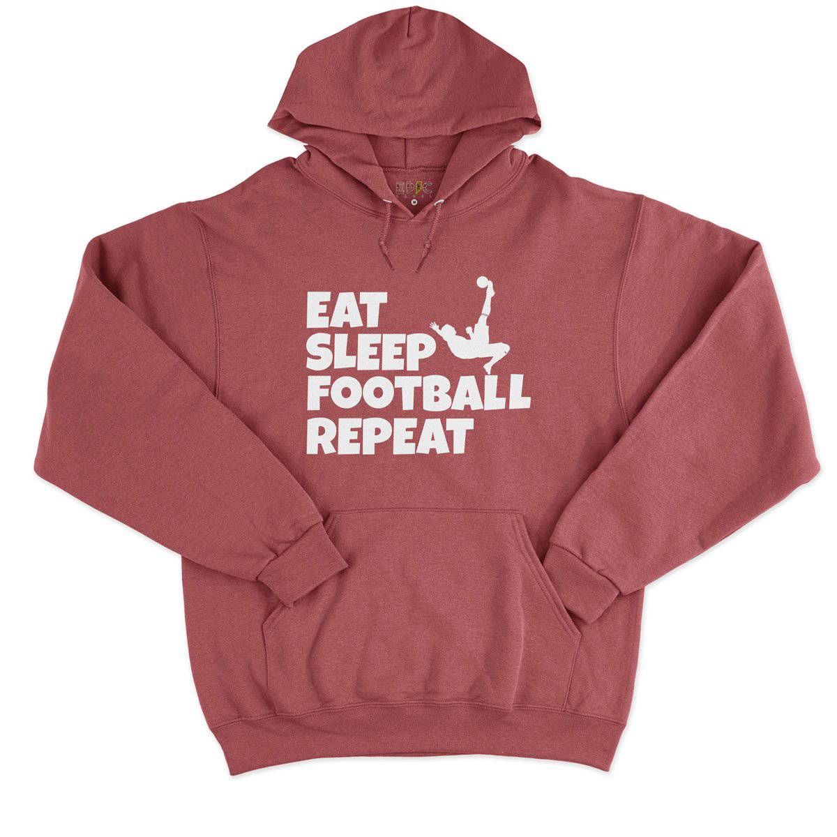 Epic Label Sweat à capuche Eat Sleep Football Repeat Sweat à Capuche Pour Homme
