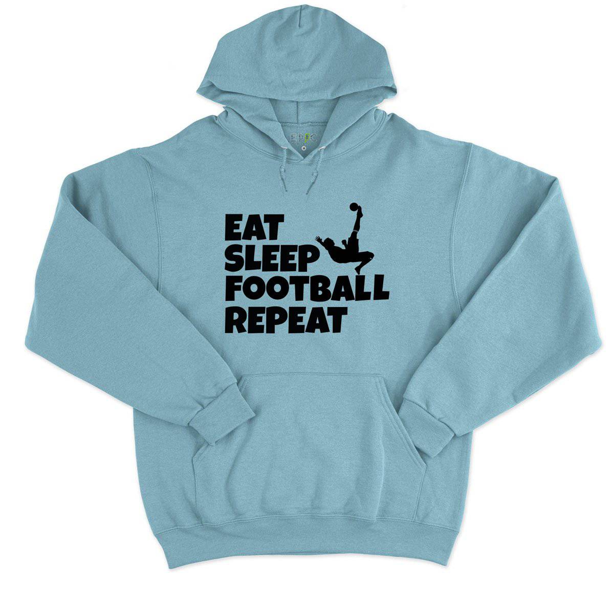 Epic Label Sweat à capuche Eat Sleep Football Repeat Sweat à Capuche Pour Homme