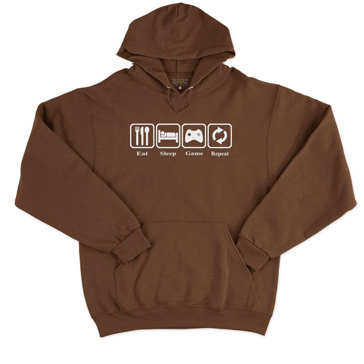 Epic Label Sweat à capuche Eat Sleep Game Repeat Design Vintage Sweat à Capuche Pour Homme