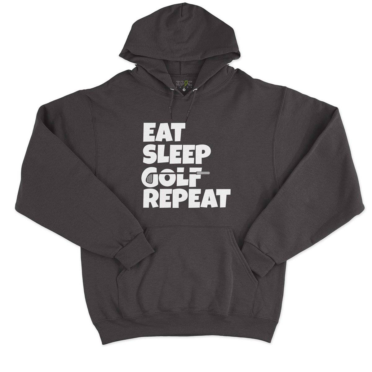 Epic Label Sweat à capuche Eat Sleep Golf Repeat Sweat à Capuche Pour Homme