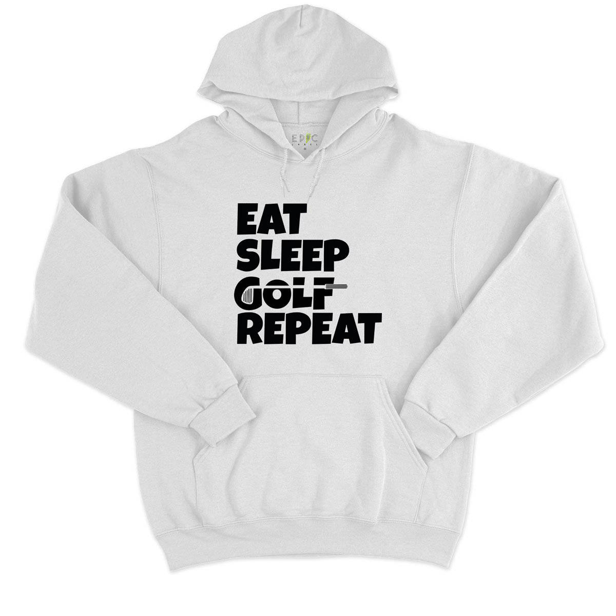Epic Label Sweat à capuche Eat Sleep Golf Repeat Sweat à Capuche Pour Homme
