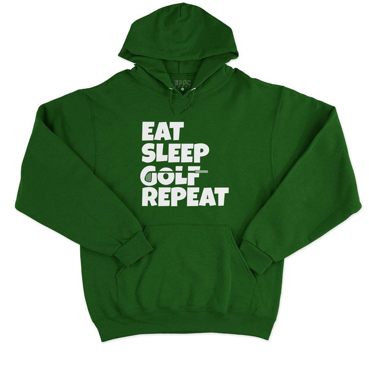 Epic Label Sweat à capuche Eat Sleep Golf Repeat Sweat à Capuche Pour Homme