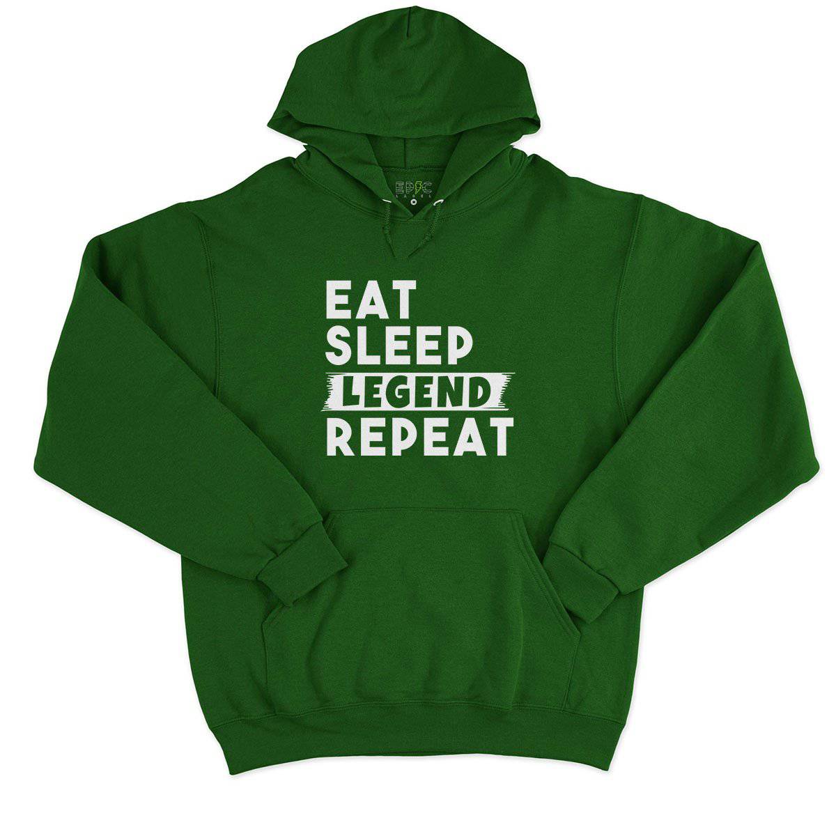 Epic Label Sweat à capuche Eat Sleep Legend Repeat Design Sweat à Capuche Pour Homme