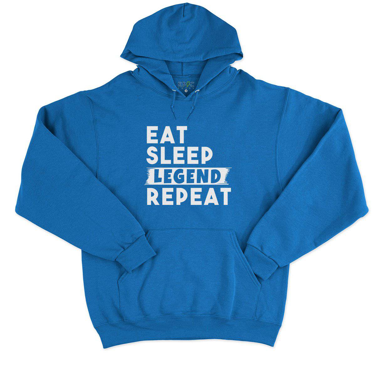 Epic Label Sweat à capuche Eat Sleep Legend Repeat Design Sweat à Capuche Pour Homme