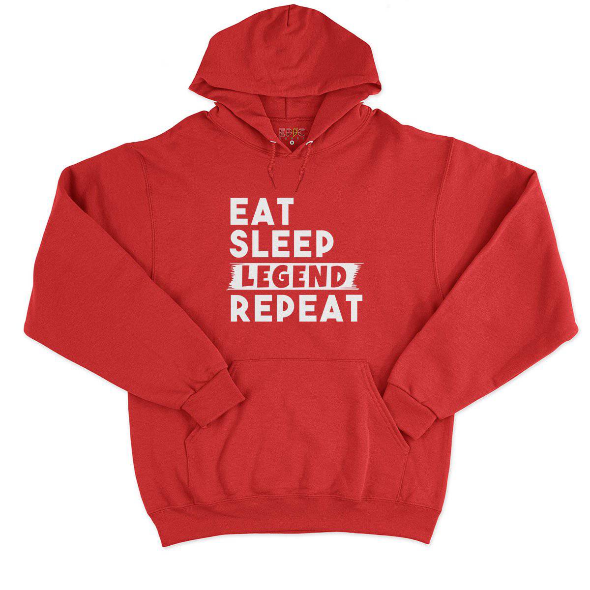 Epic Label Sweat à capuche Eat Sleep Legend Repeat Design Sweat à Capuche Pour Homme