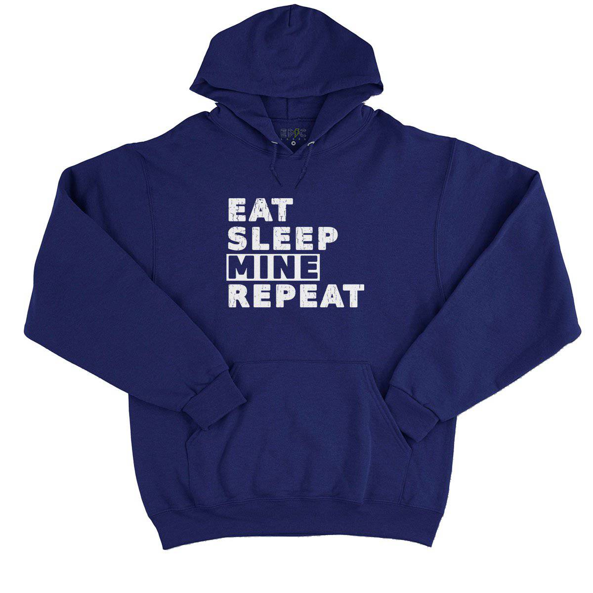 Epic Label Sweat à capuche Eat Sleep Mine Repeat Sweat à Capuche Pour Homme