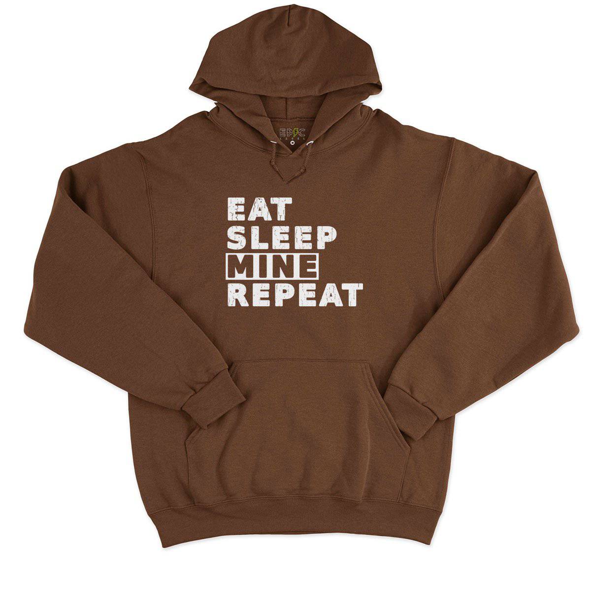 Epic Label Sweat à capuche Eat Sleep Mine Repeat Sweat à Capuche Pour Homme
