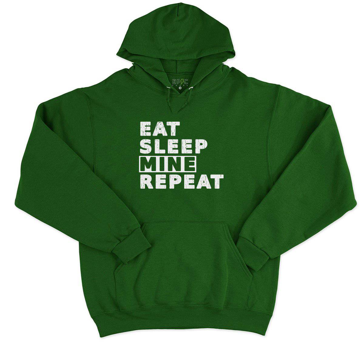 Epic Label Sweat à capuche Eat Sleep Mine Repeat Sweat à Capuche Pour Homme