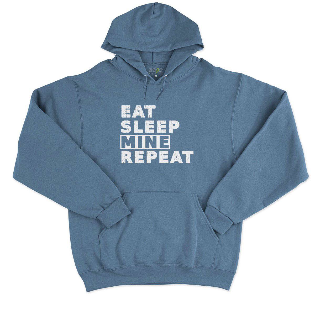 Epic Label Sweat à capuche Eat Sleep Mine Repeat Sweat à Capuche Pour Homme