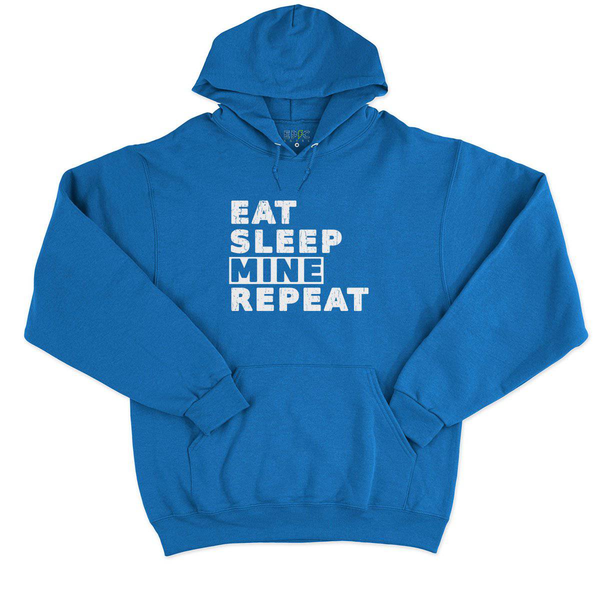 Epic Label Sweat à capuche Eat Sleep Mine Repeat Sweat à Capuche Pour Homme