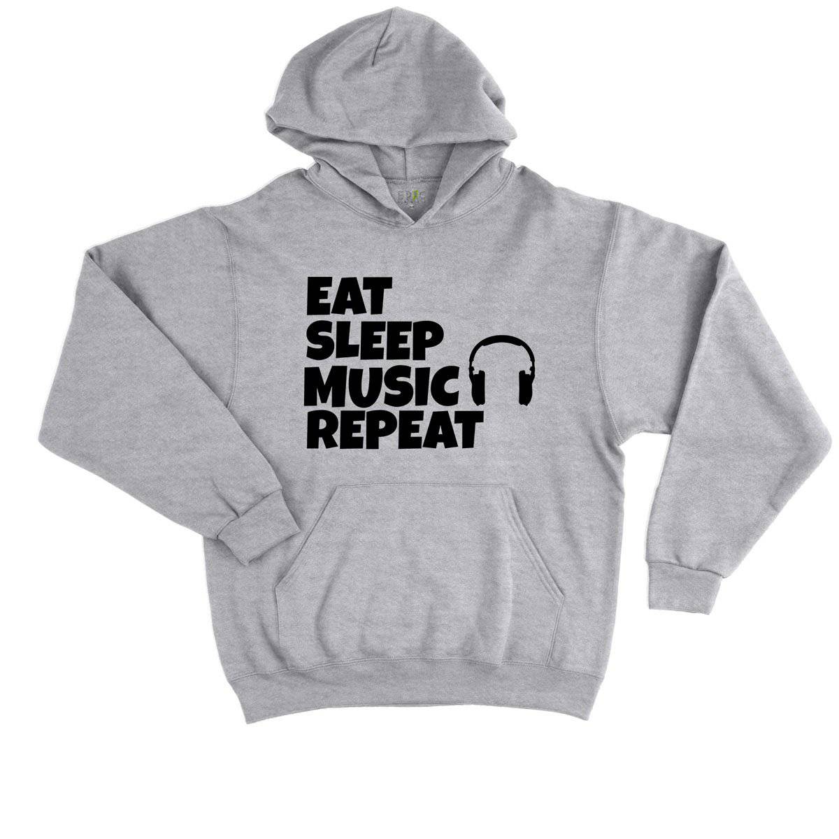 Epic Label Sweat à capuche Eat Sleep Music Repeat Sweat à Capuche Enfant