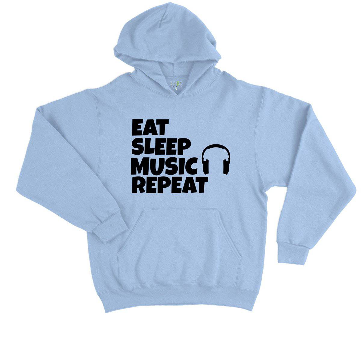 Epic Label Sweat à capuche Eat Sleep Music Repeat Sweat à Capuche Enfant