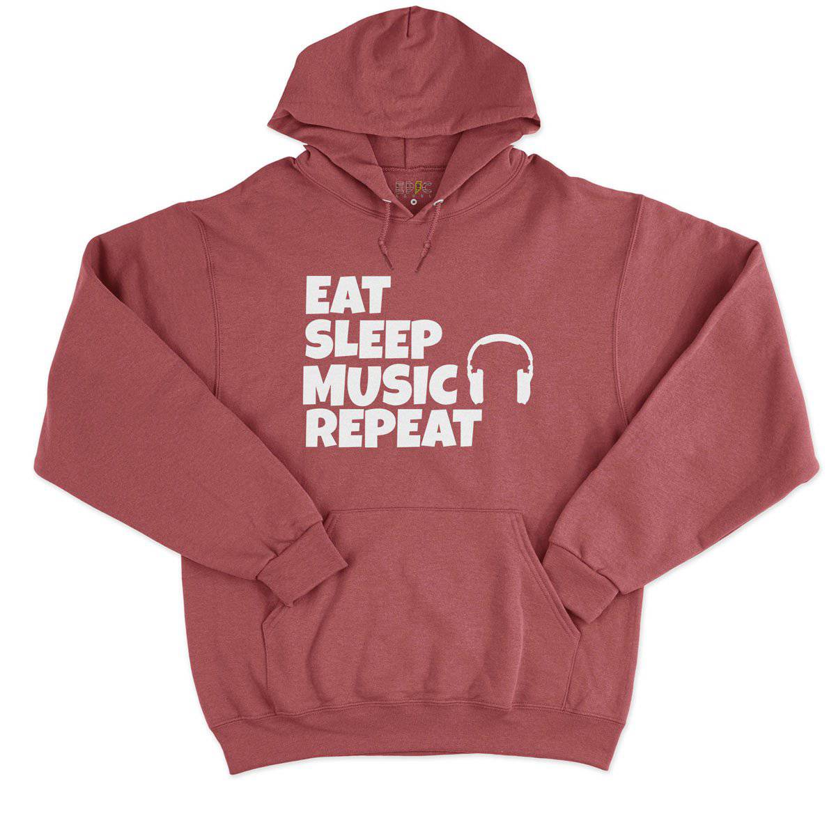 Epic Label Sweat à capuche Eat Sleep Music Repeat Sweat à Capuche Pour Homme