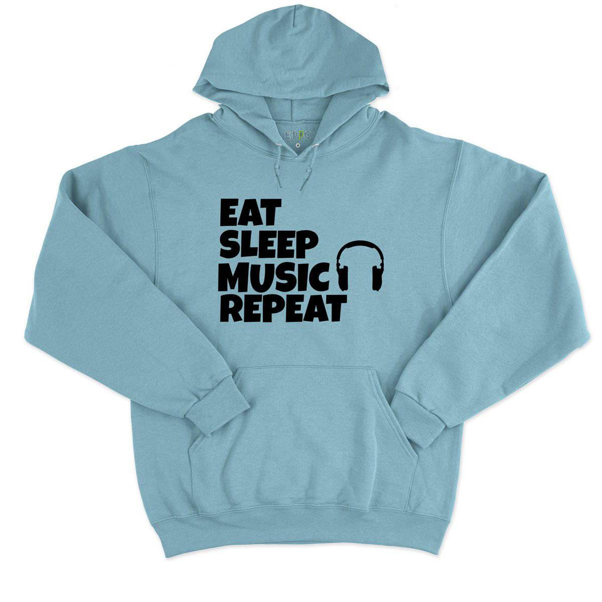 Epic Label Sweat à capuche Eat Sleep Music Repeat Sweat à Capuche Pour Homme