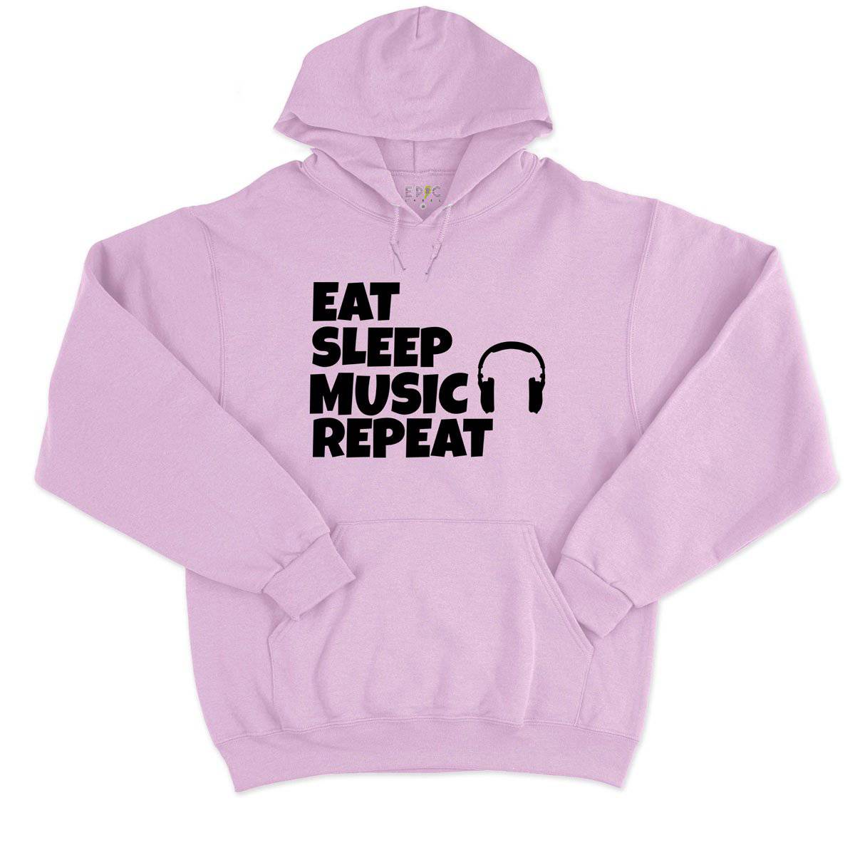 Epic Label Sweat à capuche Eat Sleep Music Repeat Sweat à Capuche Pour Homme