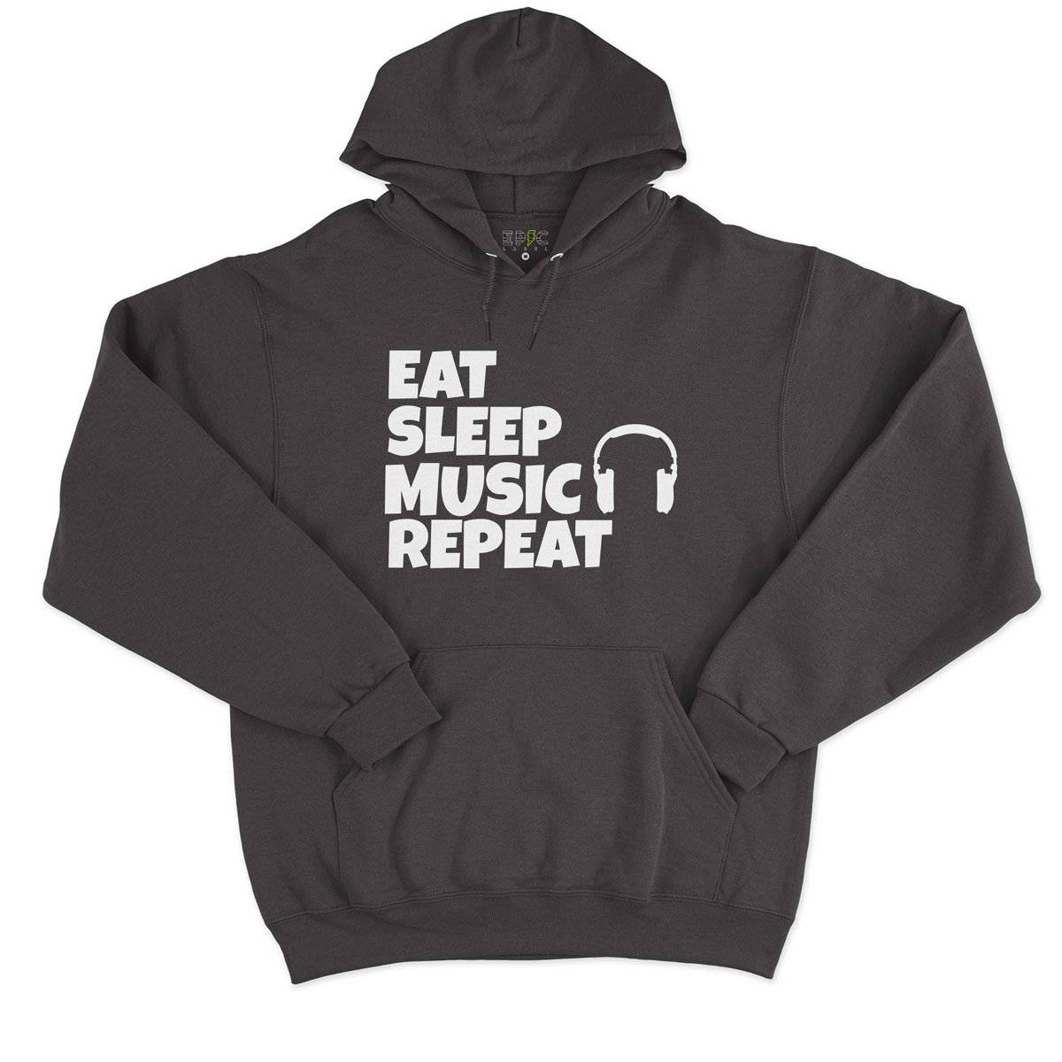 Epic Label Sweat à capuche Eat Sleep Music Repeat Sweat à Capuche Pour Homme
