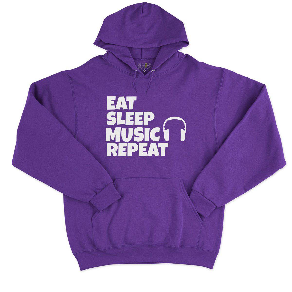 Epic Label Sweat à capuche Eat Sleep Music Repeat Sweat à Capuche Pour Homme