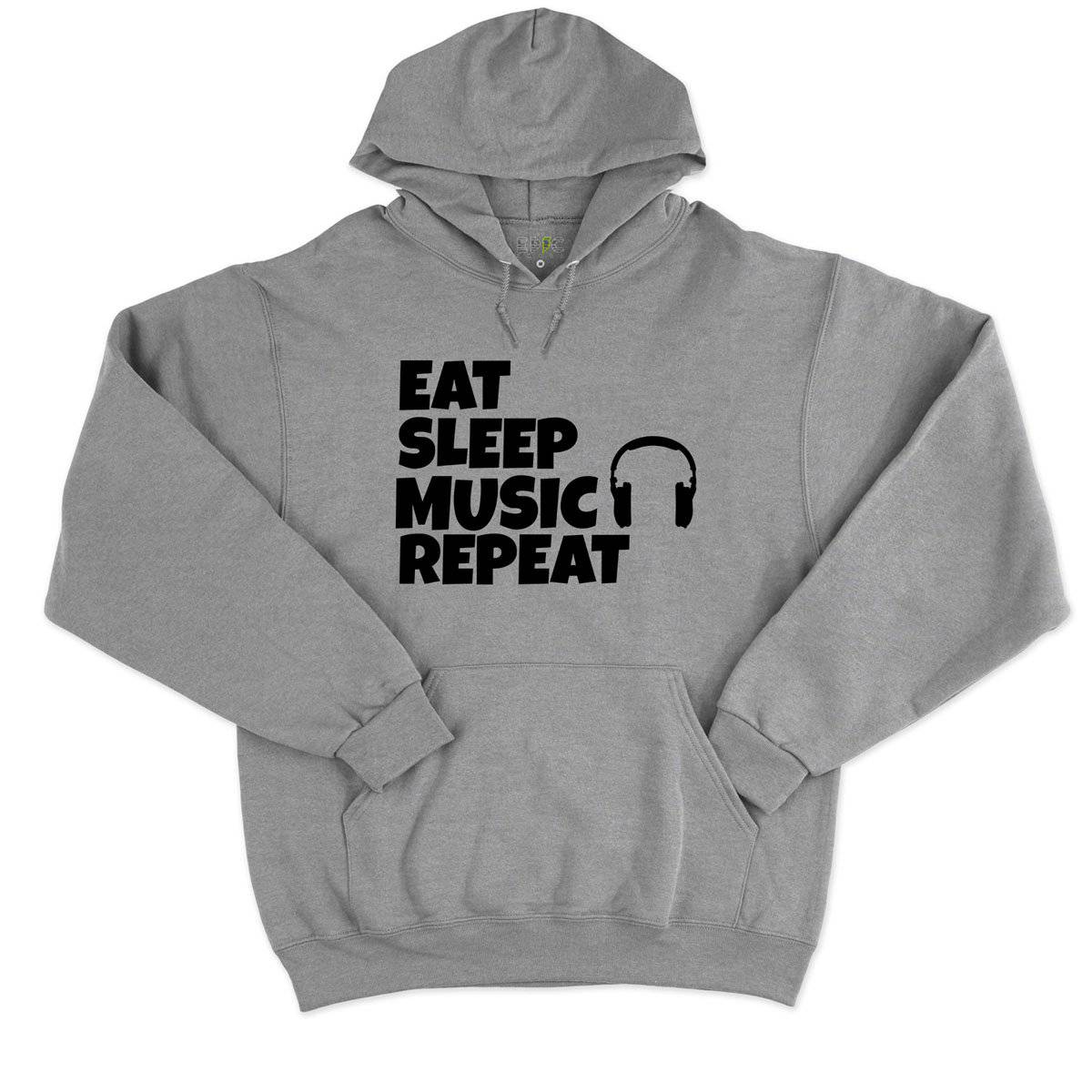 Epic Label Sweat à capuche Eat Sleep Music Repeat Sweat à Capuche Pour Homme