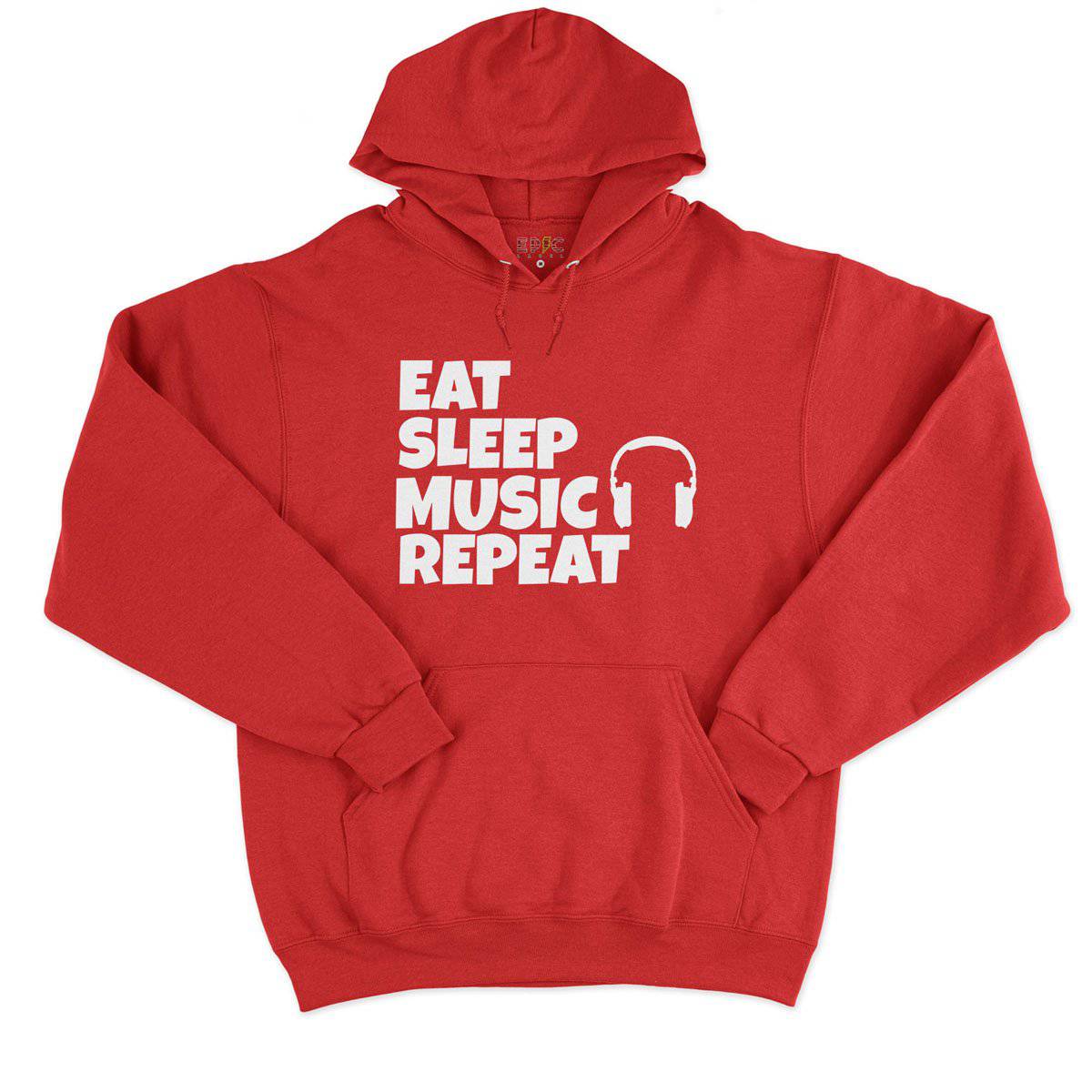 Epic Label Sweat à capuche Eat Sleep Music Repeat Sweat à Capuche Pour Homme