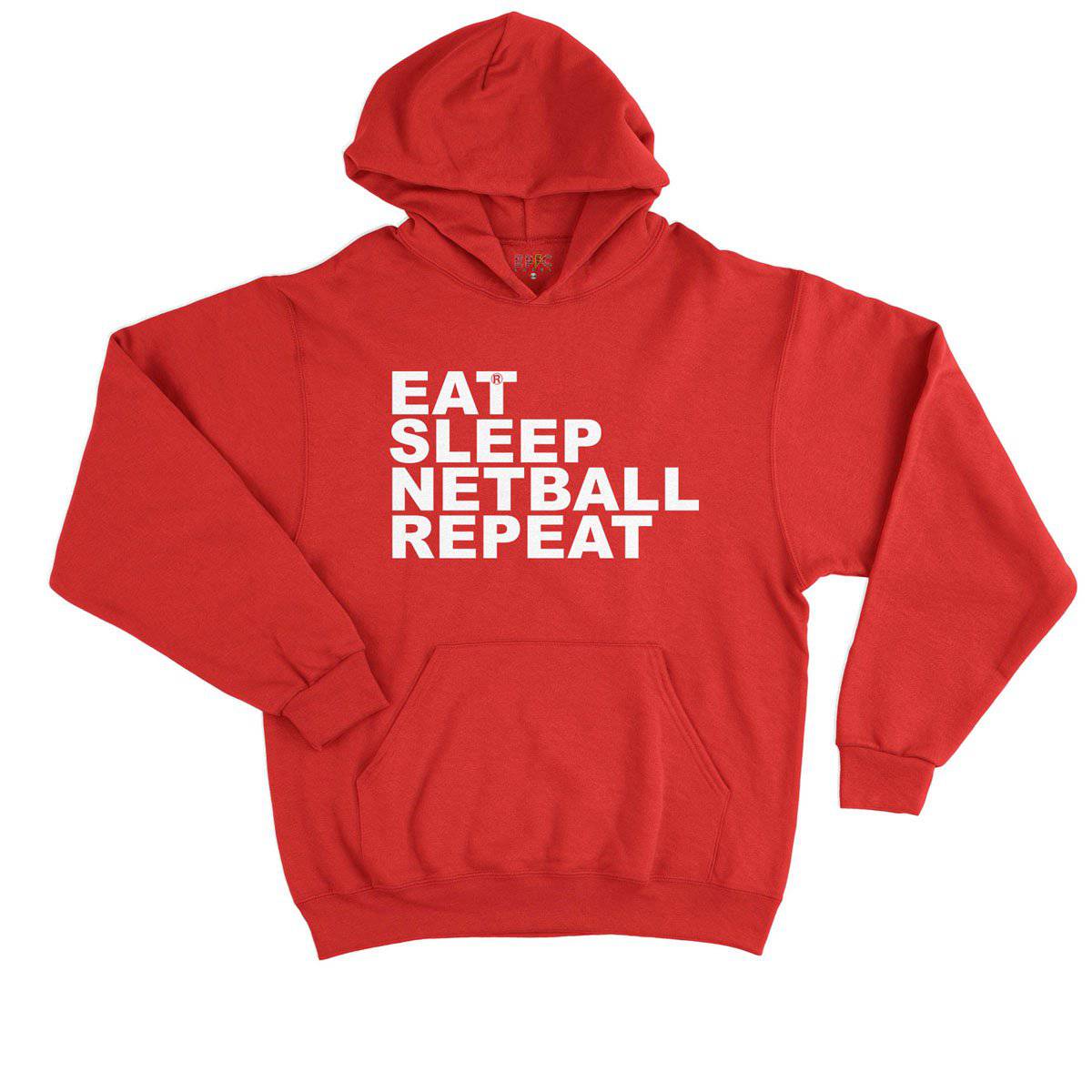Epic Label Sweat à capuche Eat Sleep Netball Repeat Sweat à Capuche Enfant