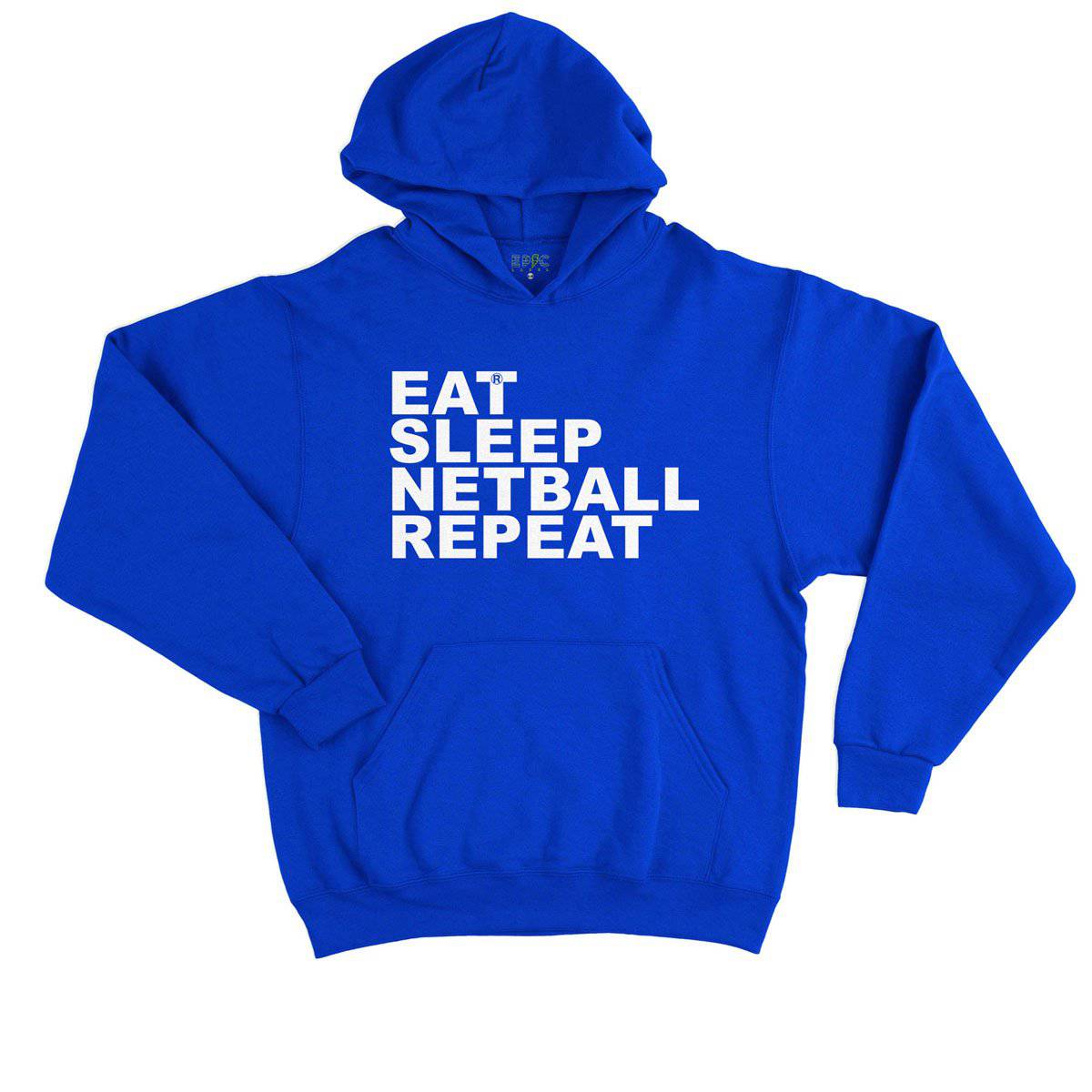 Epic Label Sweat à capuche Eat Sleep Netball Repeat Sweat à Capuche Enfant