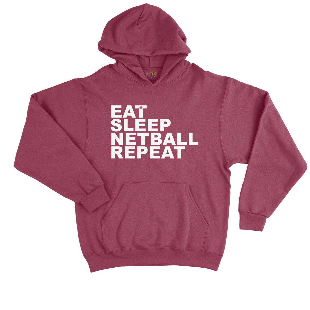 Epic Label Sweat à capuche Eat Sleep Netball Repeat Sweat à Capuche Enfant
