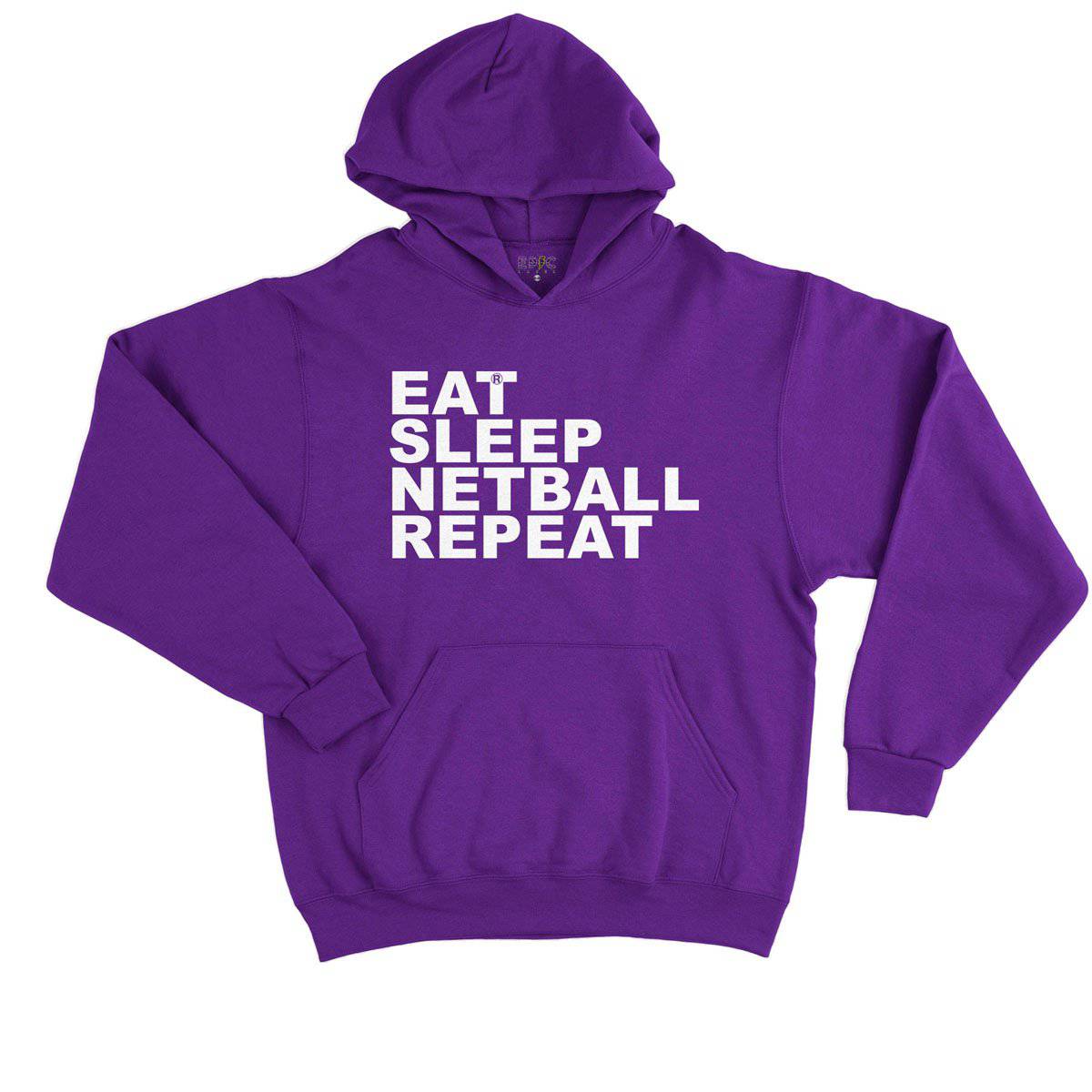 Epic Label Sweat à capuche Eat Sleep Netball Repeat Sweat à Capuche Enfant