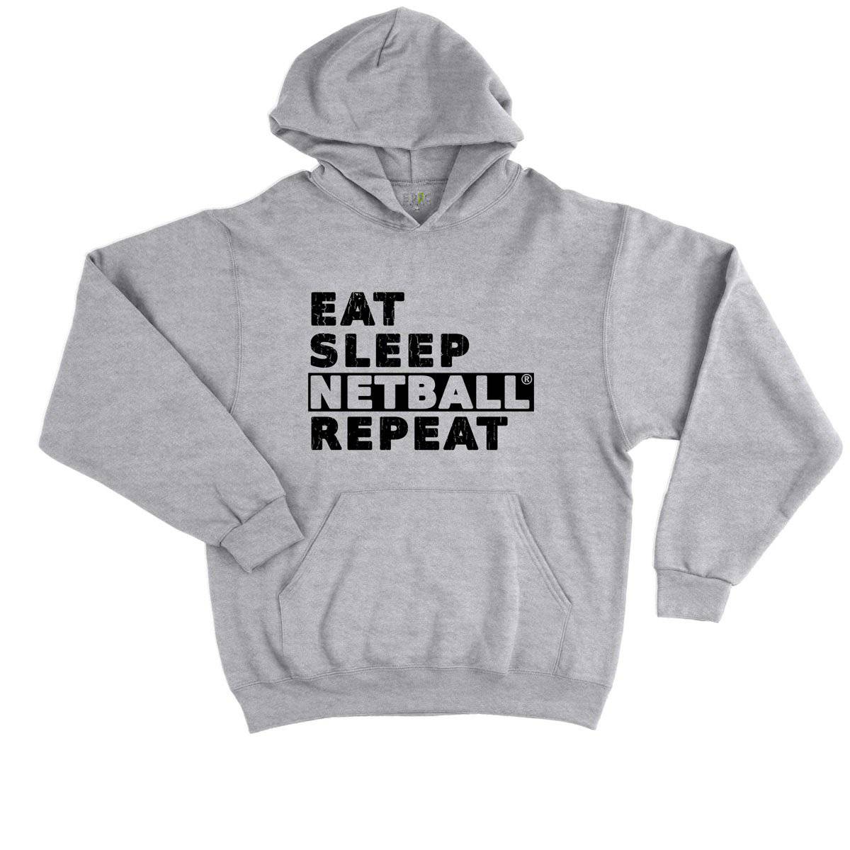 Epic Label Sweat à capuche Eat Sleep Netball Repeat Sweat à Capuche Enfant