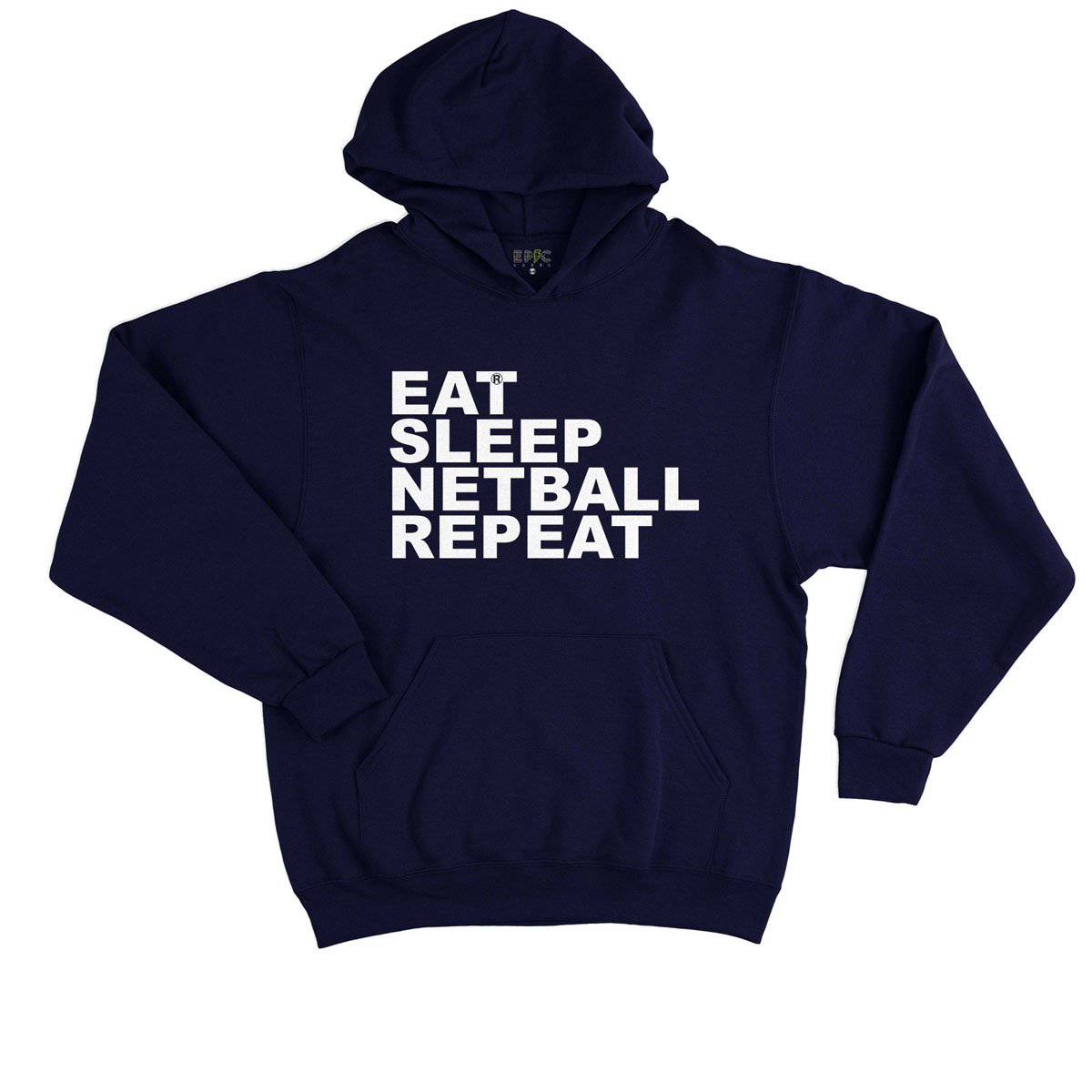 Epic Label Sweat à capuche Eat Sleep Netball Repeat Sweat à Capuche Enfant