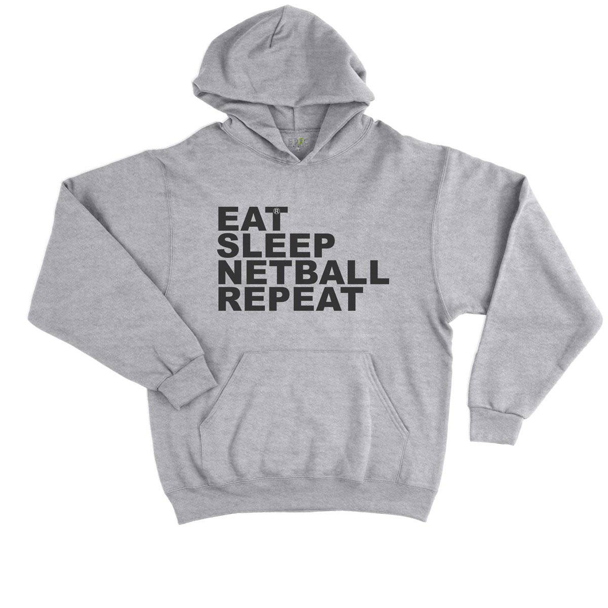 Epic Label Sweat à capuche Eat Sleep Netball Repeat Sweat à Capuche Enfant