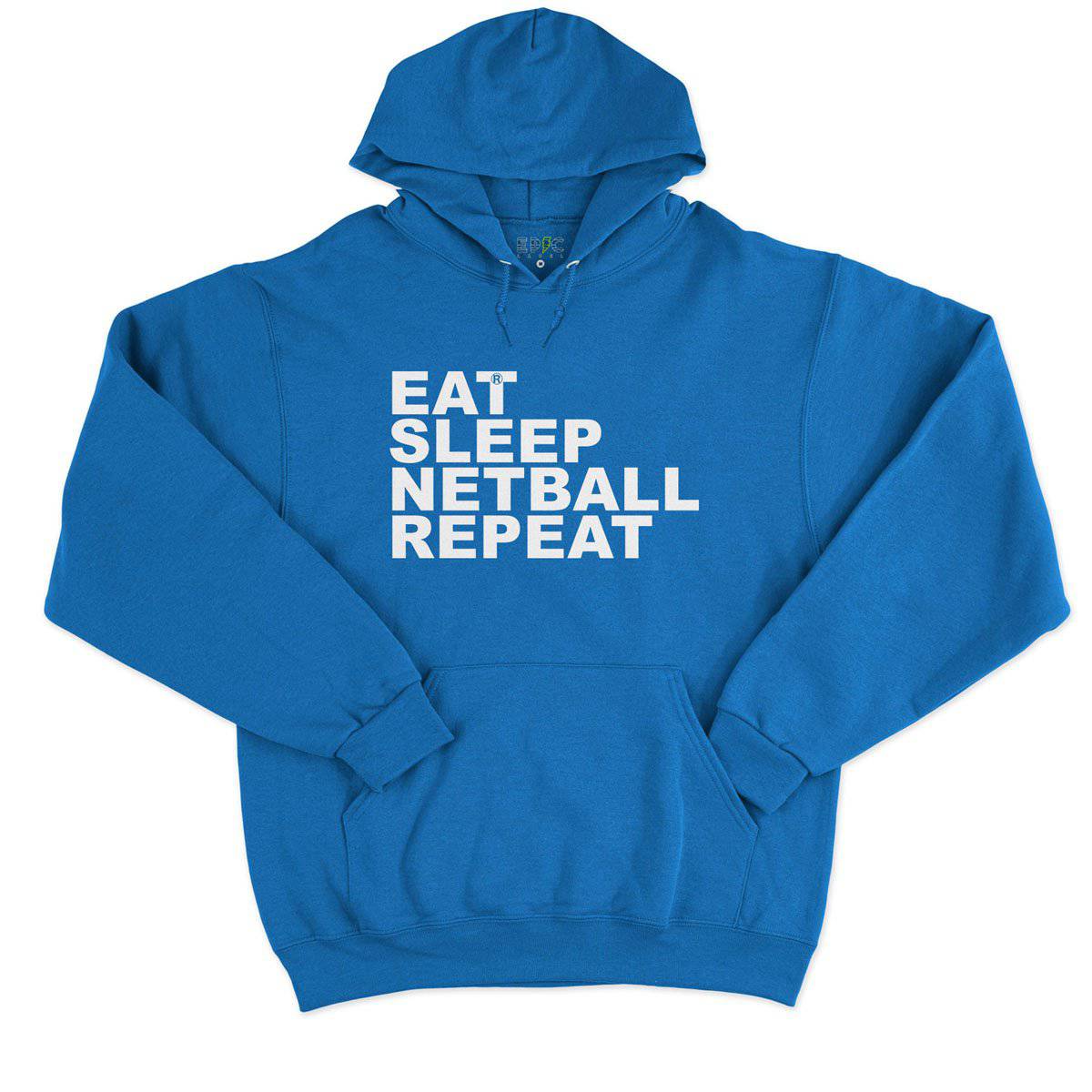 Epic Label Sweat à capuche Eat Sleep Netball Repeat Sweat à Capuche Pour Homme