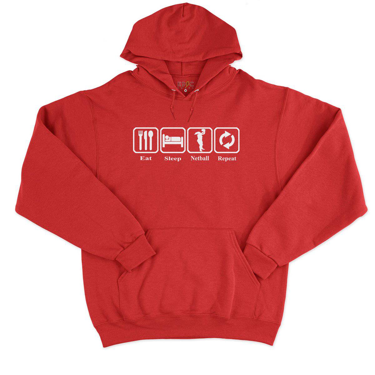 Epic Label Sweat à capuche Eat Sleep Netball Repeat Sweat à Capuche Pour Homme