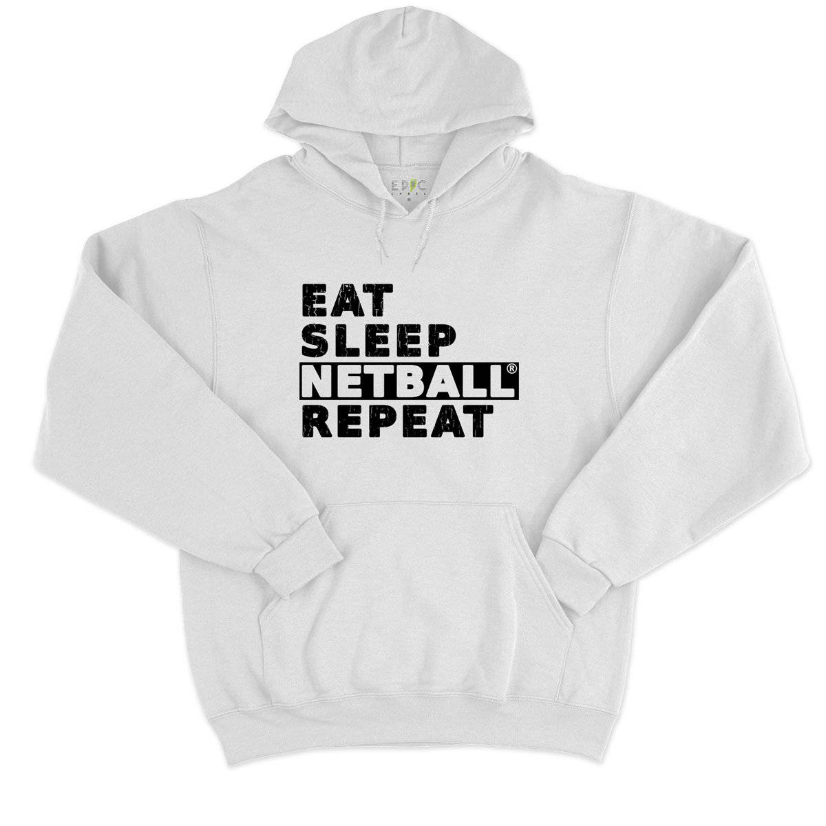 Epic Label Sweat à capuche Eat Sleep Netball Repeat Sweat à Capuche Pour Homme
