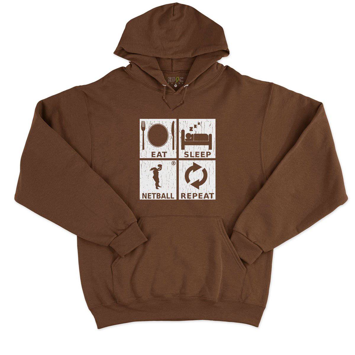 Epic Label Sweat à capuche Eat Sleep Netball Repeat Sweat à Capuche Pour Homme