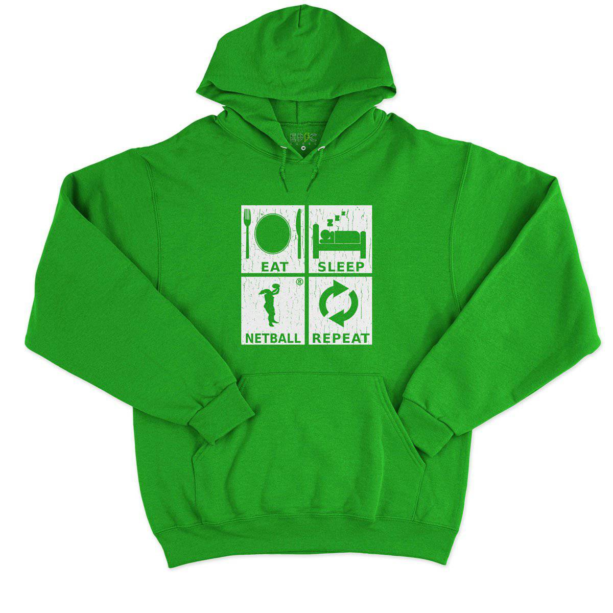Epic Label Sweat à capuche Eat Sleep Netball Repeat Sweat à Capuche Pour Homme