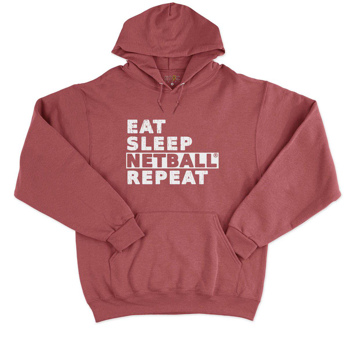 Epic Label Sweat à capuche Eat Sleep Netball Repeat Sweat à Capuche Pour Homme