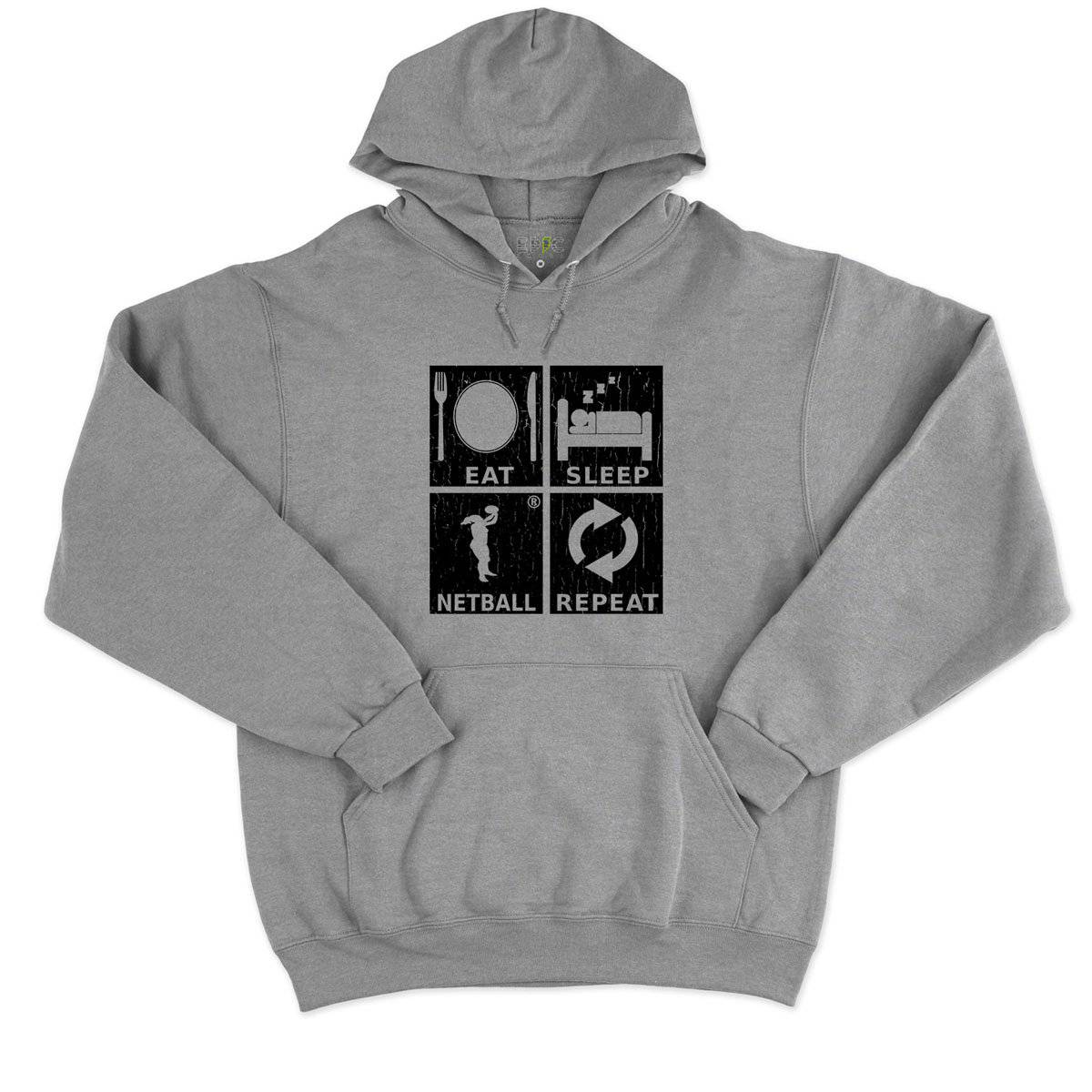 Epic Label Sweat à capuche Eat Sleep Netball Repeat Sweat à Capuche Pour Homme