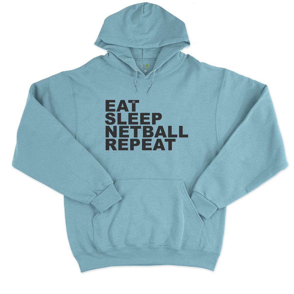 Epic Label Sweat à capuche Eat Sleep Netball Repeat Sweat à Capuche Pour Homme