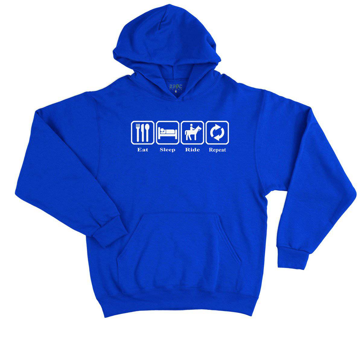 Epic Label Sweat à capuche Eat Sleep Ride Repeat Sweat à Capuche Enfant