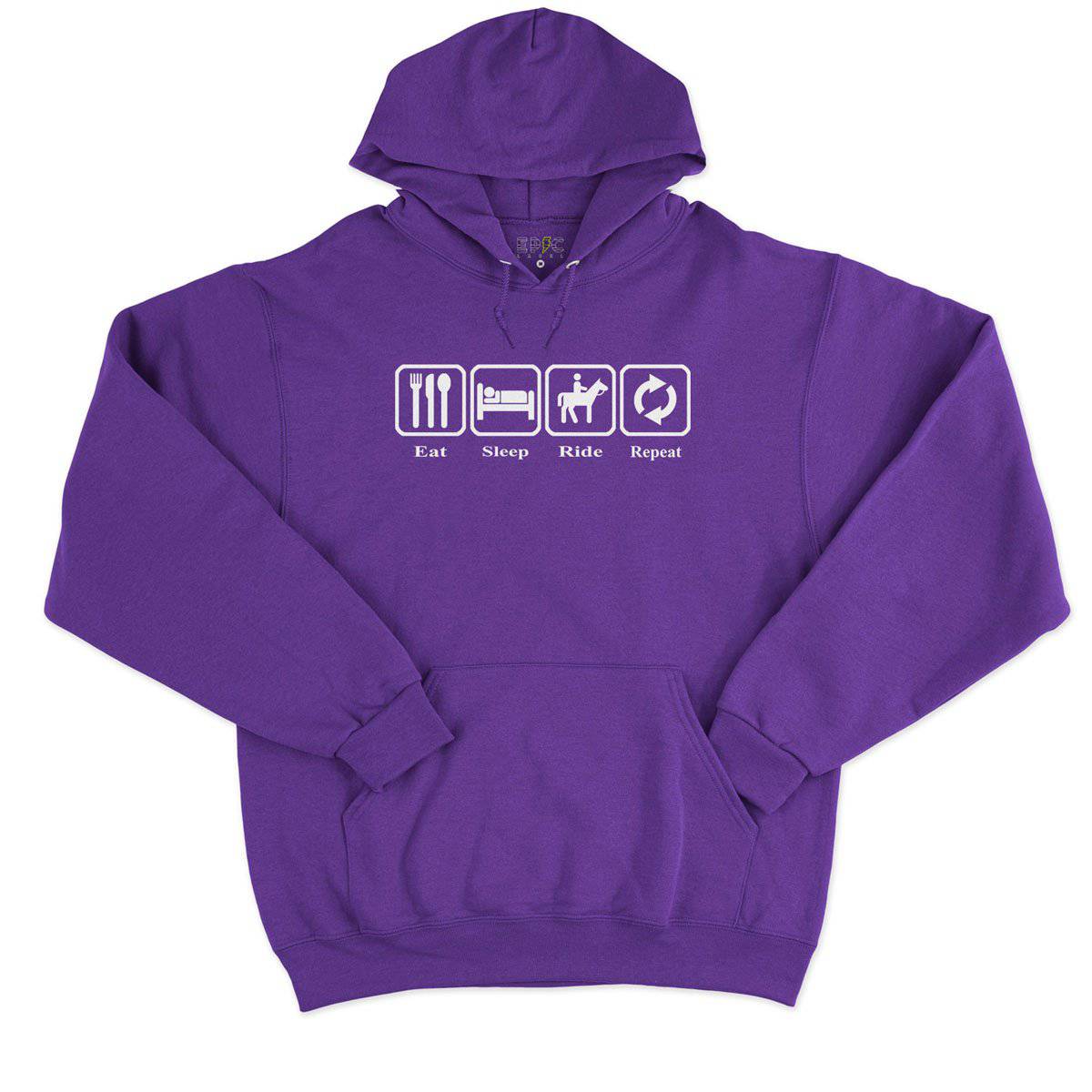 Epic Label Sweat à capuche Eat Sleep Ride Repeat Sweat à Capuche Pour Homme