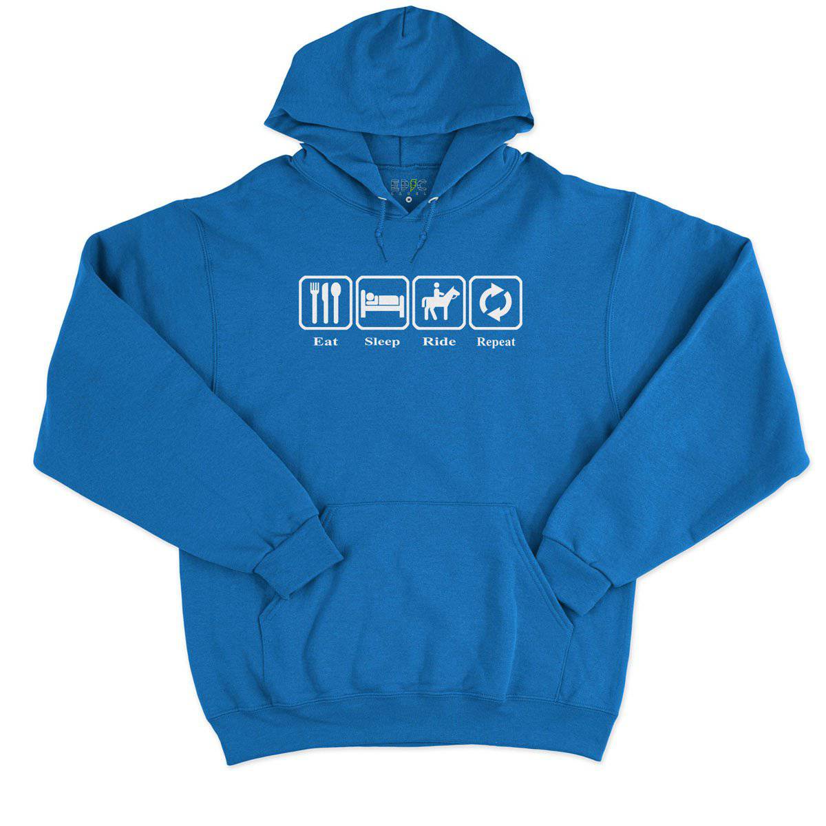 Epic Label Sweat à capuche Eat Sleep Ride Repeat Sweat à Capuche Pour Homme