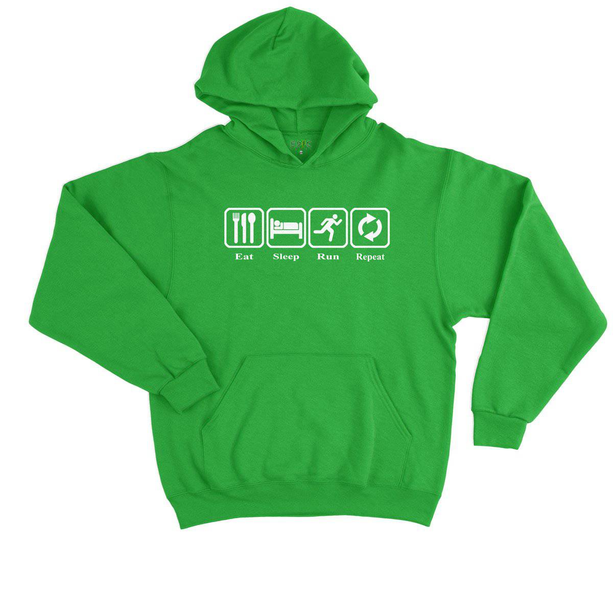 Epic Label Sweat à capuche Eat Sleep Run Repeat Sweat à Capuche Enfant