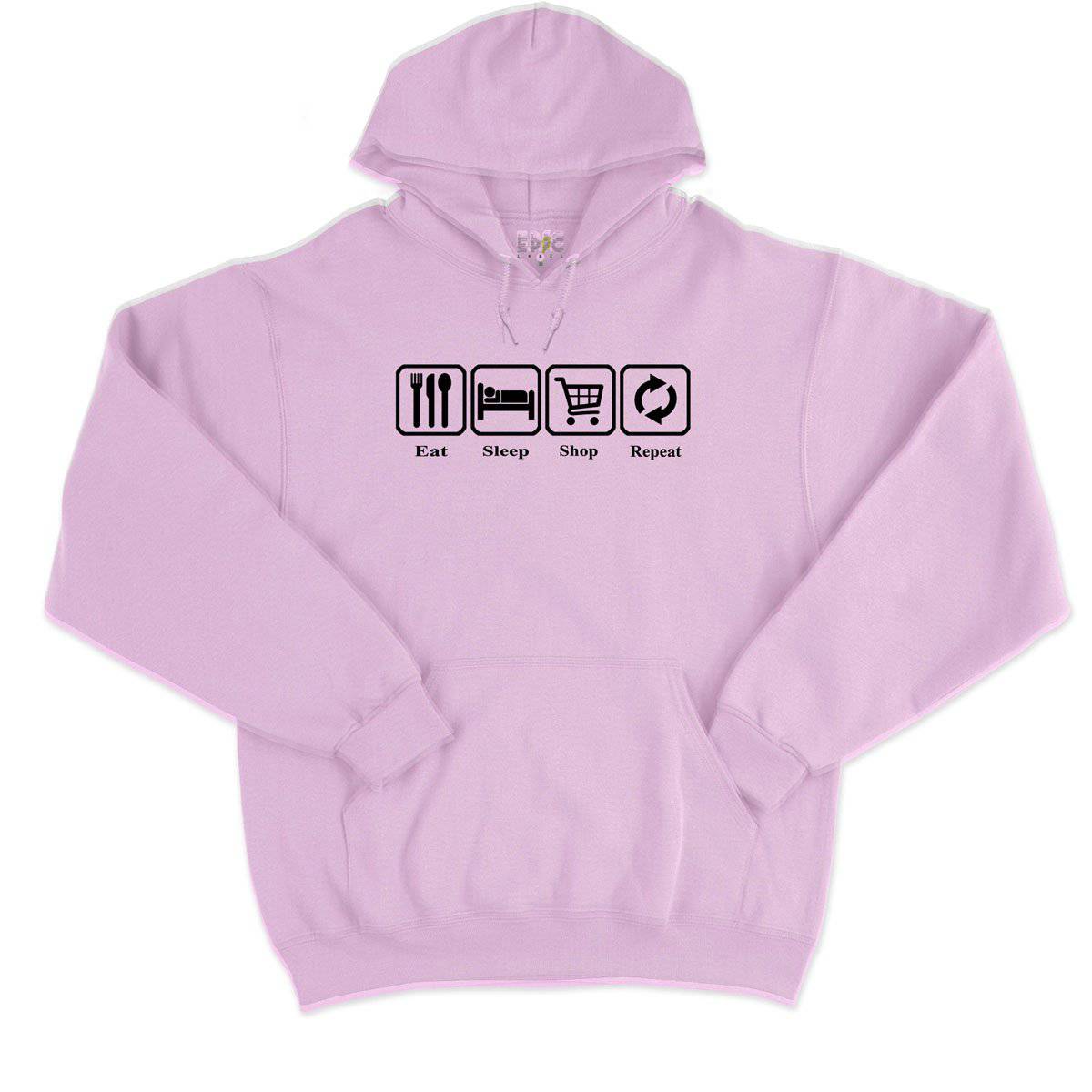 Epic Label Sweat à capuche Eat Sleep Shop Repeat Sweat à Capuche Pour Homme