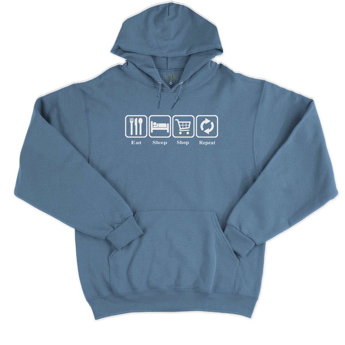 Epic Label Sweat à capuche Eat Sleep Shop Repeat Sweat à Capuche Pour Homme