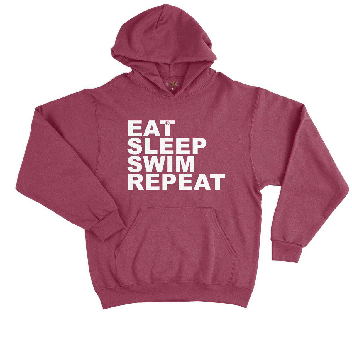 Epic Label Sweat à capuche Eat Sleep Swim Repeat Sweat à Capuche Enfant
