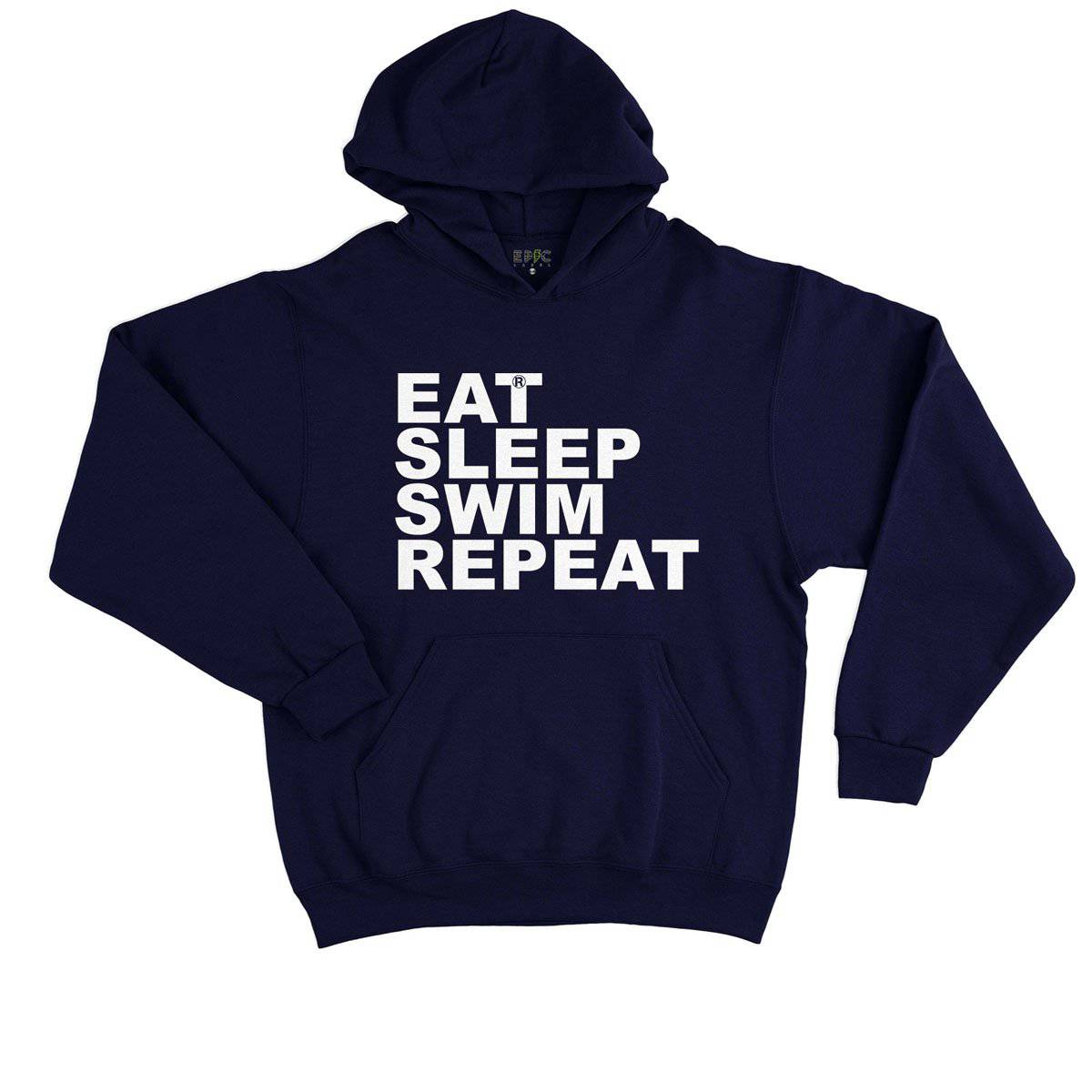 Epic Label Sweat à capuche Eat Sleep Swim Repeat Sweat à Capuche Enfant
