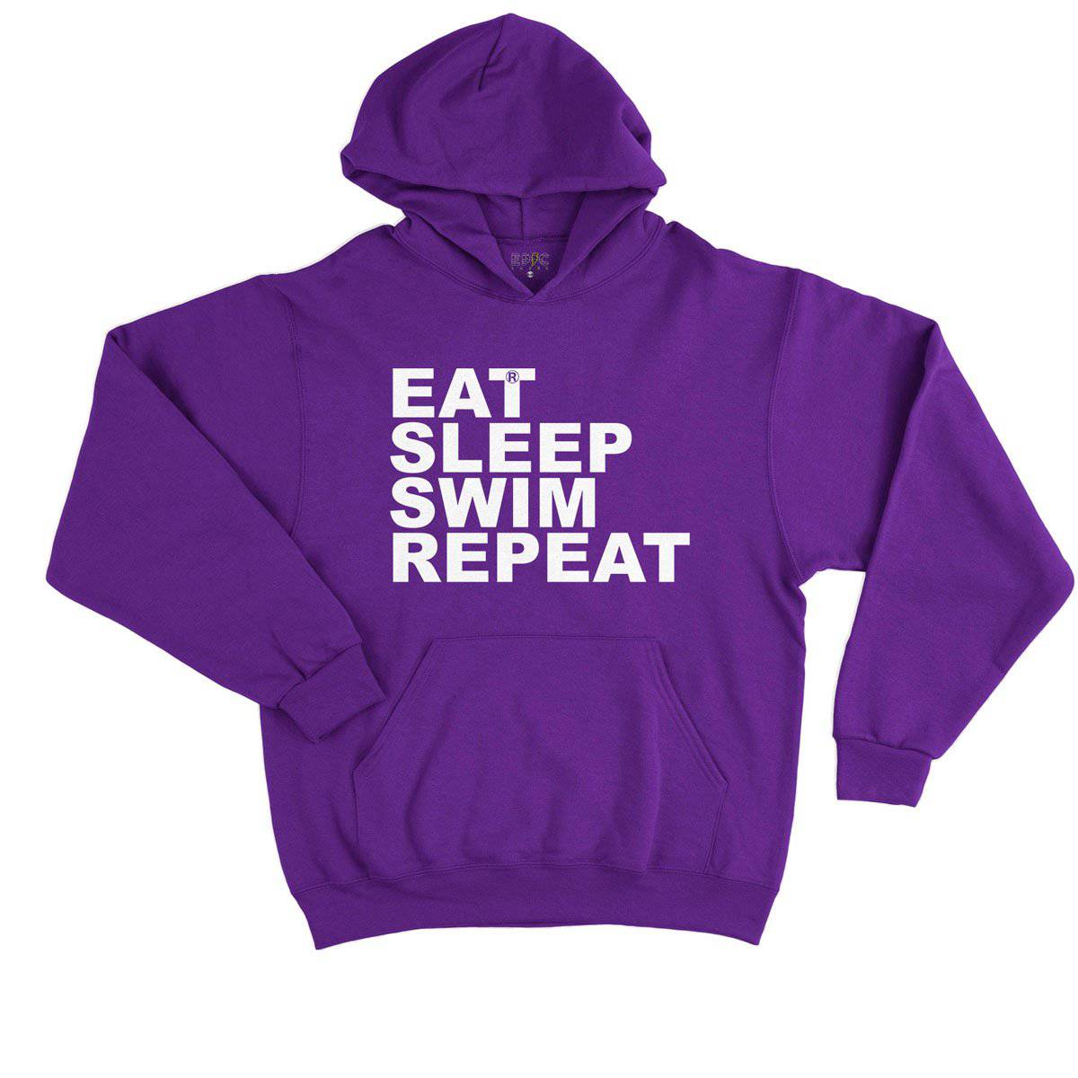Epic Label Sweat à capuche Eat Sleep Swim Repeat Sweat à Capuche Enfant
