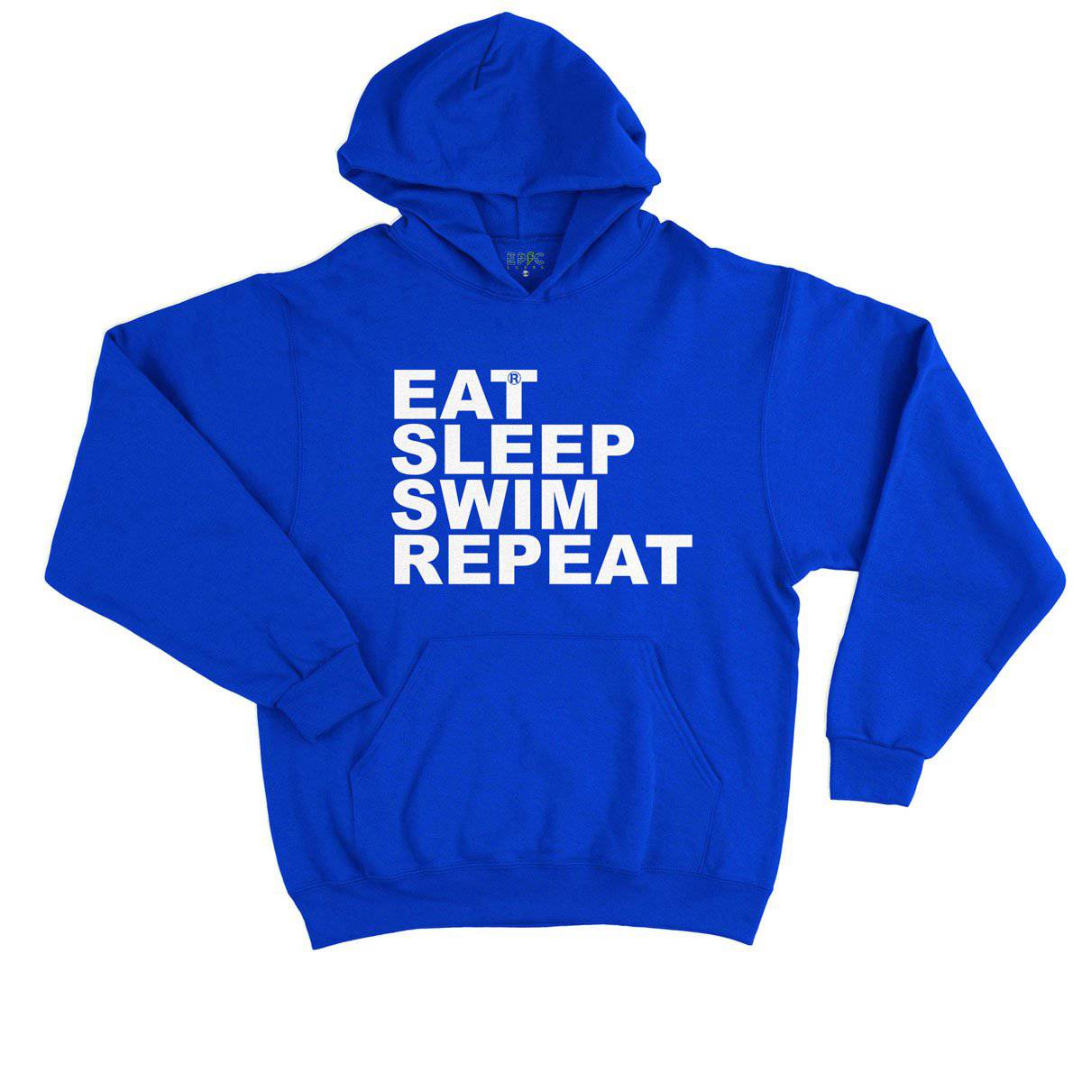 Epic Label Sweat à capuche Eat Sleep Swim Repeat Sweat à Capuche Enfant