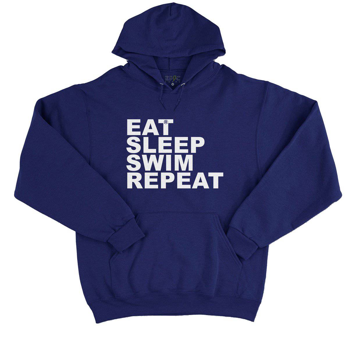 Epic Label Sweat à capuche Eat Sleep Swim Repeat Sweat à Capuche Pour Homme